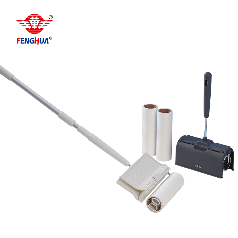 Adhesive Carpet Hair Floor Cleaning Telescopic Extendable Sticky Lint Roller Mop
