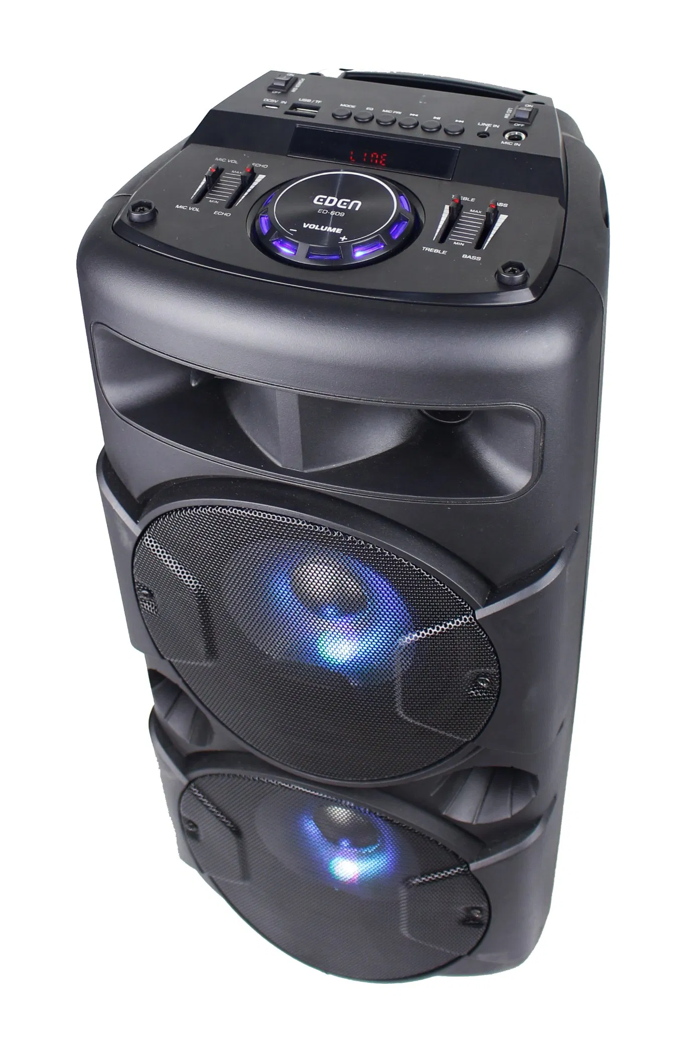 Портативная Bluetooth колонка ED-609 с LED-подсветкой для караоке