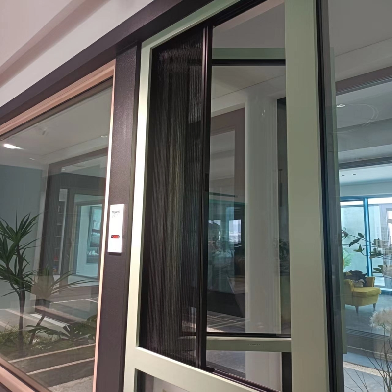 French Style Push Open Aluminium Casement Windows with Double Glass for Home