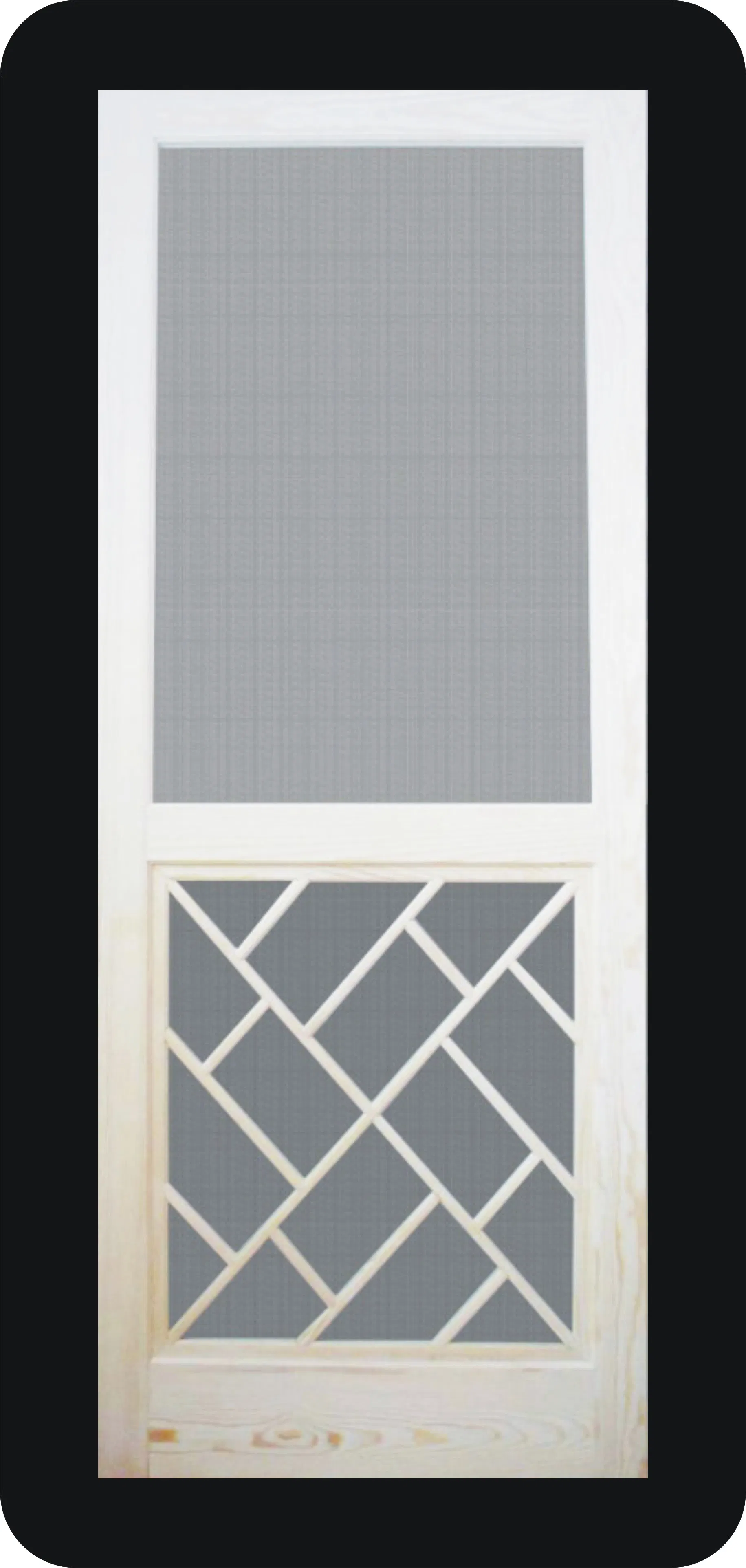 Screen Door Mosquito Net Finger Cedar Hinged Screen Door Wooden Screen Door