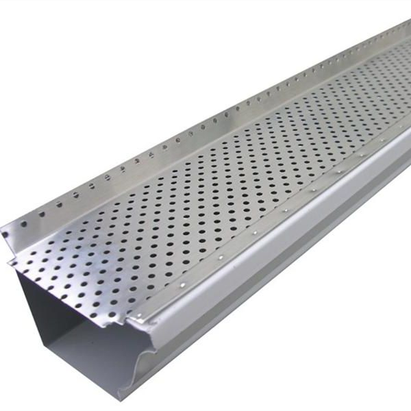 Sliver Color Gutter Guard, 6" Aluminum Leaf Filter Gutter Cover