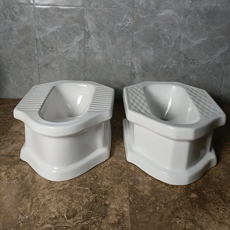 Chaozhou Sanitary Ware Thailand Squat Pan with Platform Ceramic Wc Squatting Pan Cheap Bathroom Squat Toilet Bowl