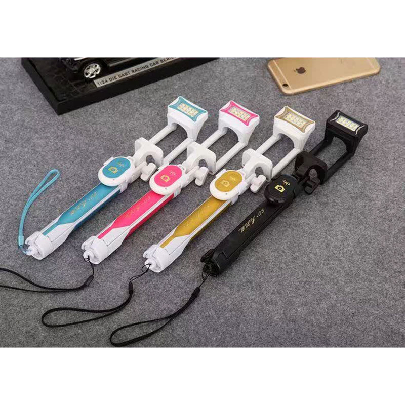 Блютуз-монопод для селфи с LED-подсветкой