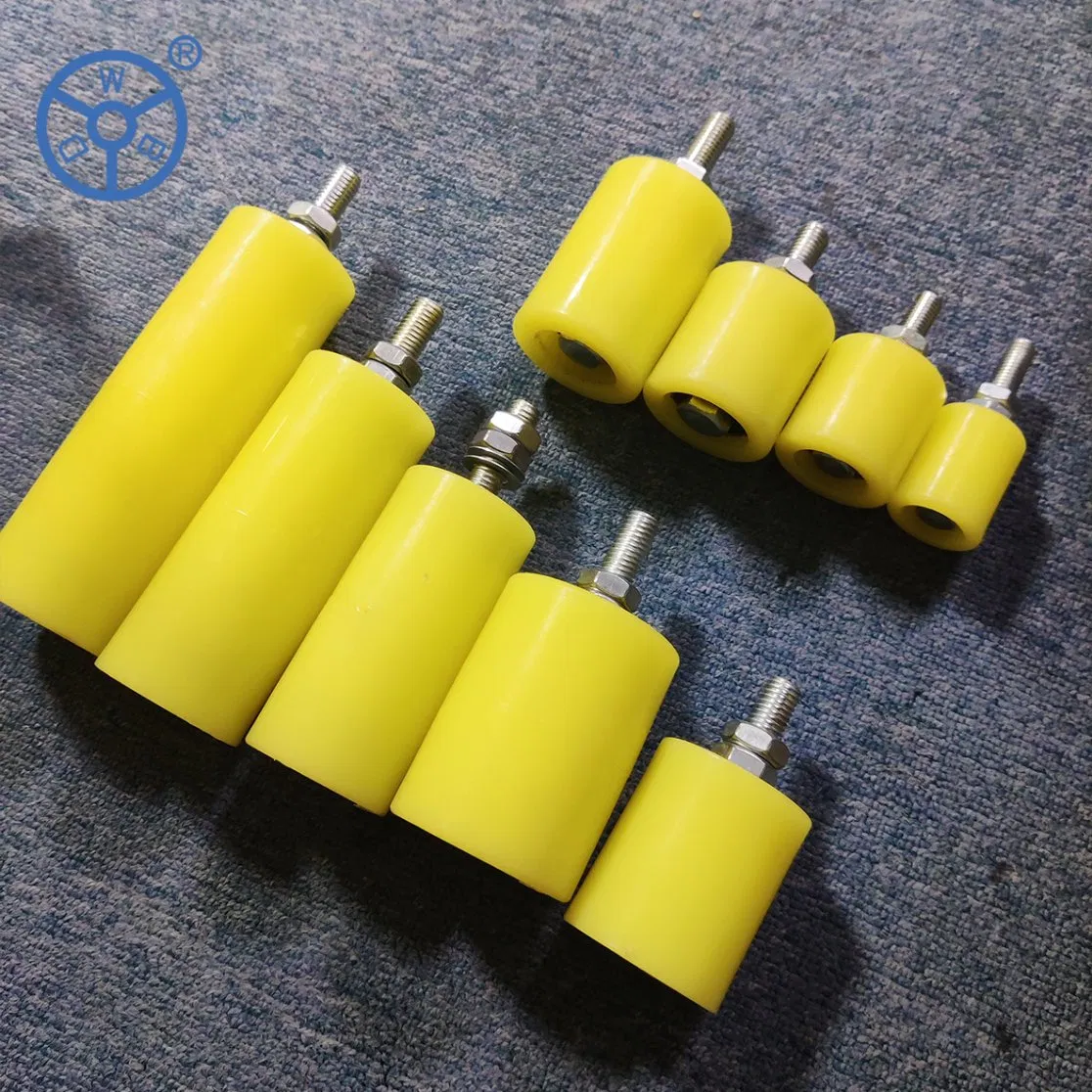 Wbd Factory Sliding Roller Door Wheel Mild Steel Nylon Plastic PP/PA Rollers Door Accessory 75-300mm for Conveyor Guide