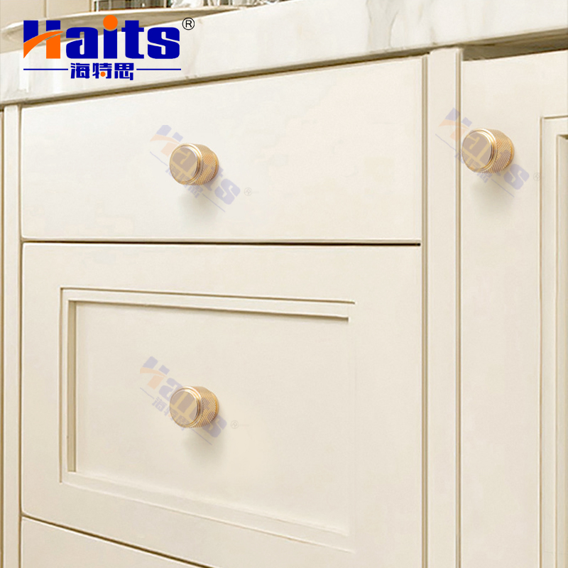 Rose Gold Cabinet Round Knob Aluminum Alloy Handle