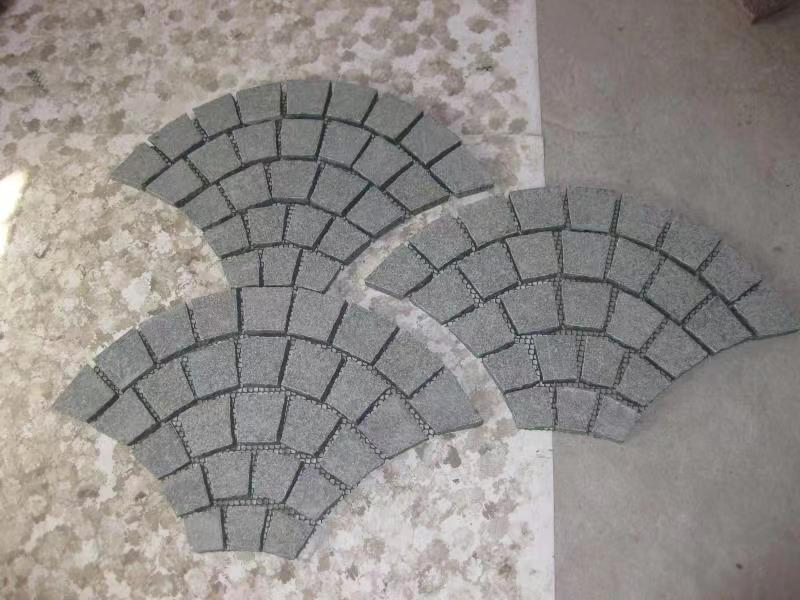 Garden Decoration Stone Granite Tumbled Cube Stone Paver Landscaping Paving