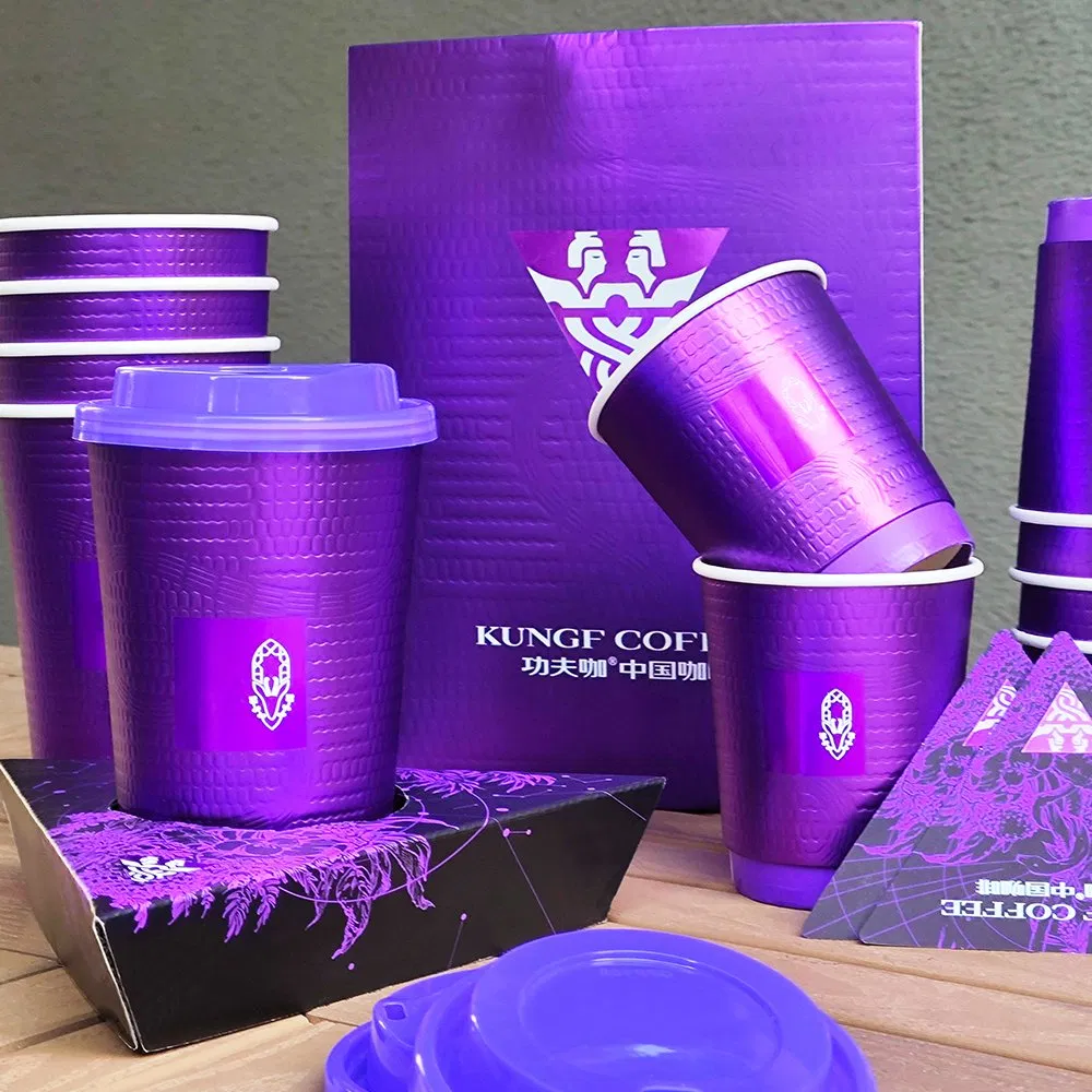 Бумажные стаканы с логотипом на заказ, 8-20 унций