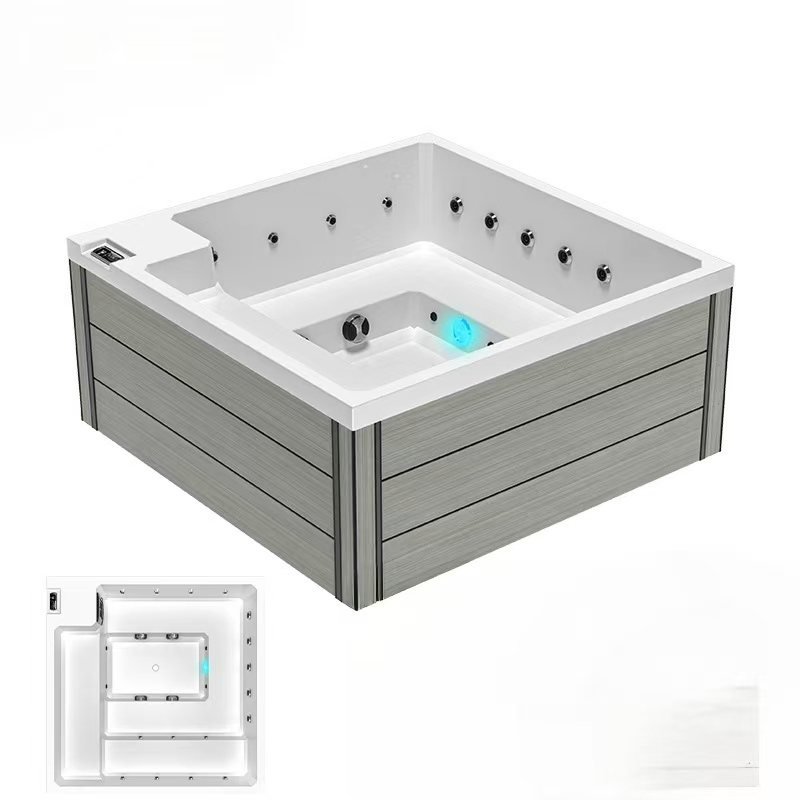 Роскошная уличная СПА-ванна для 4-6 человек с LED-подсветкой