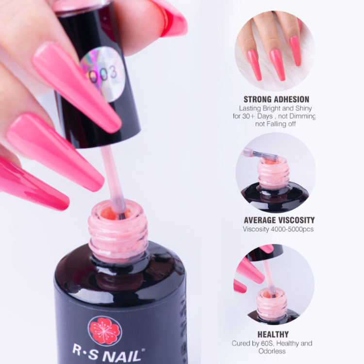 R S Nail 800 Color Wholesale Nail Products Factory OEM 15ml UV Gel Polish Private Label Color for Nail Art