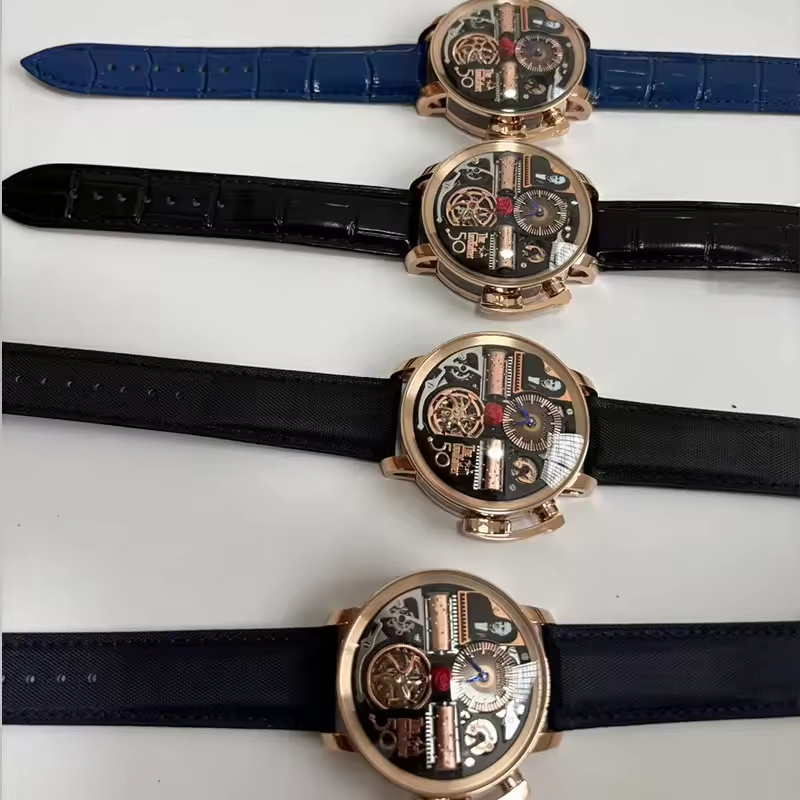 Jacobao Godfather Style Men Luxury Skeleton Watch Tourbillon Clone Watch