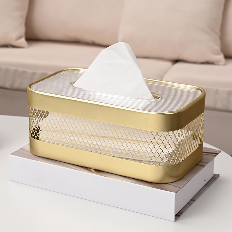 New Products Creative Metal Ornaments High-End Household Tissue Box