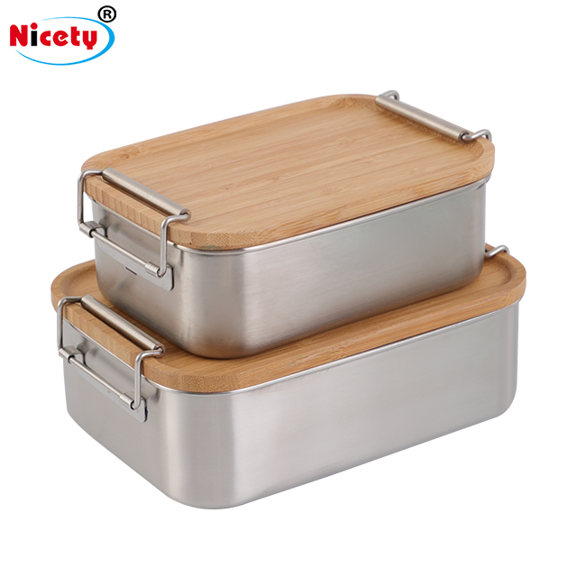Exceptional Biodegradable Camping Sushi Burger Storage Bamboo Lid Lunch Box