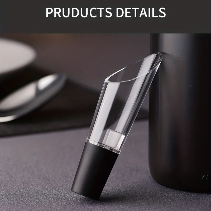 Classical Black Wine Decanter Red Wine Aerator Pourer Bottle Stopper Red Wine Pourer