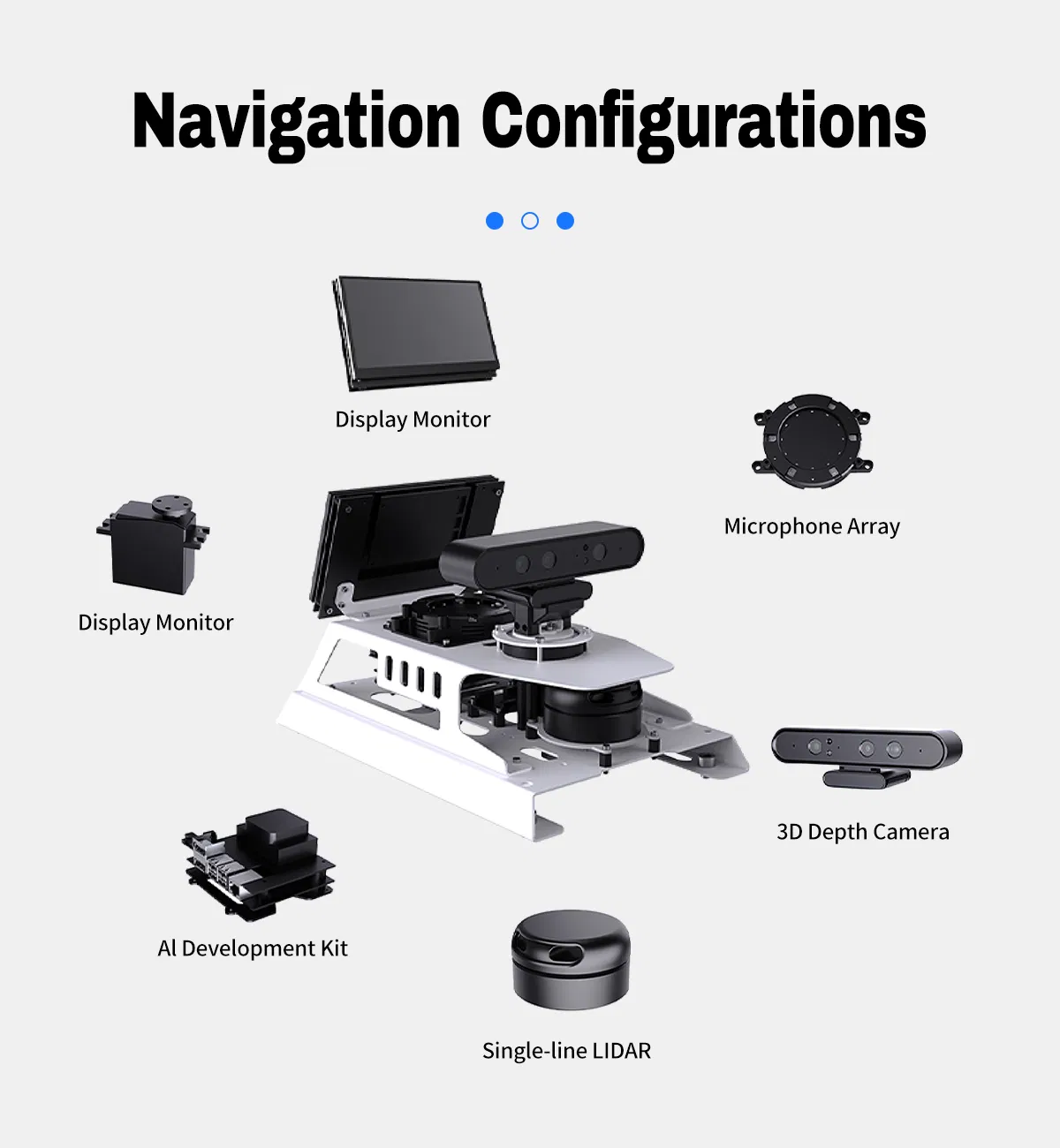 Mini B2b Delivery Vehicles Robotic Mobility Platform with Robot Chassis Kit