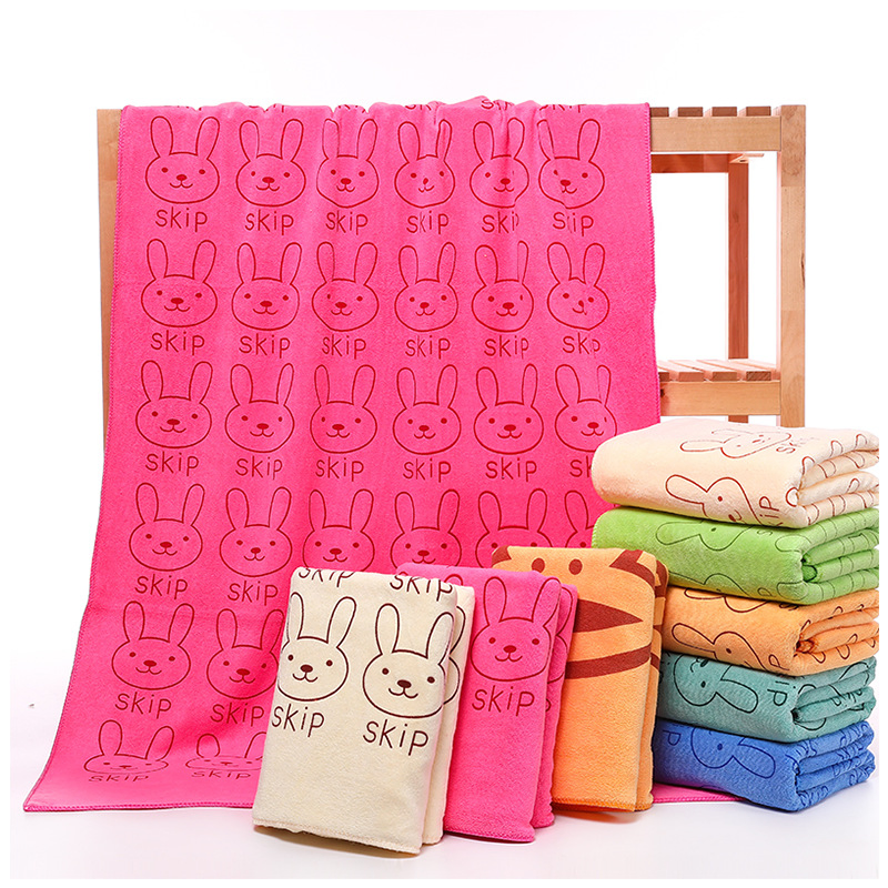 Biodegradable 70X140cm 300GSM Shower Towel Hotel Portable Body Cleaning Bath Towel