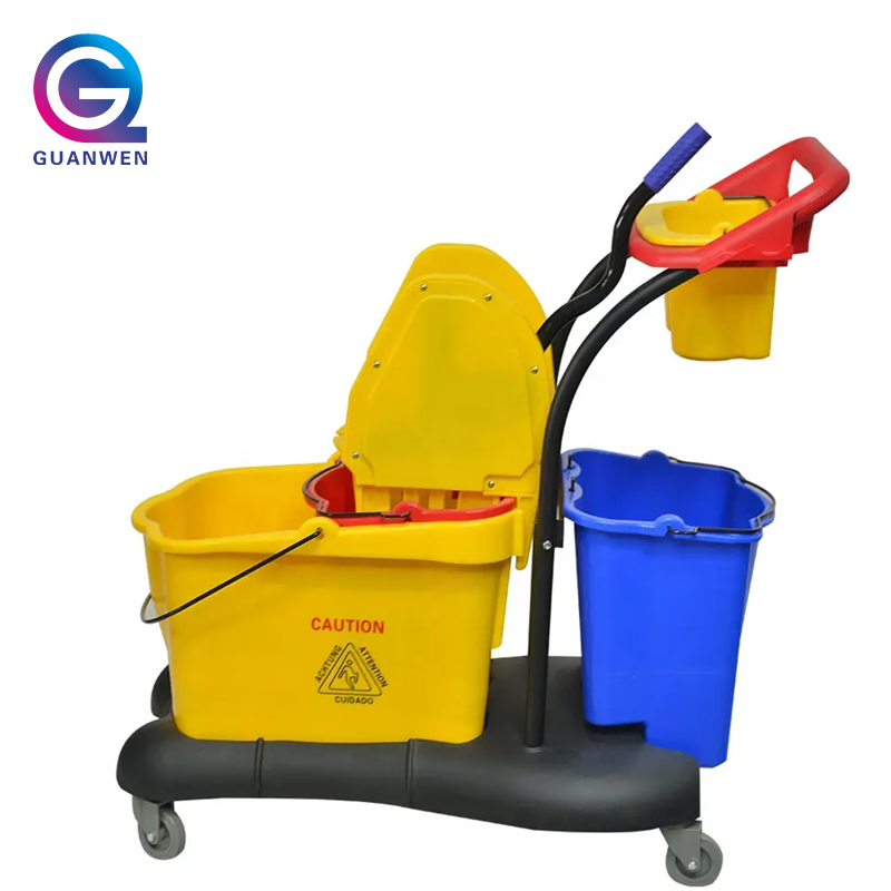 81L Hotel Cleaning Cart Bucket Mop Floor Cleaning Bucket Cart