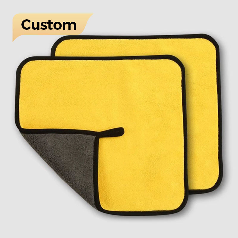 Dual-Sided Ultra-Soft Customizable High-Efficiency Microfiber Cleaning Towel