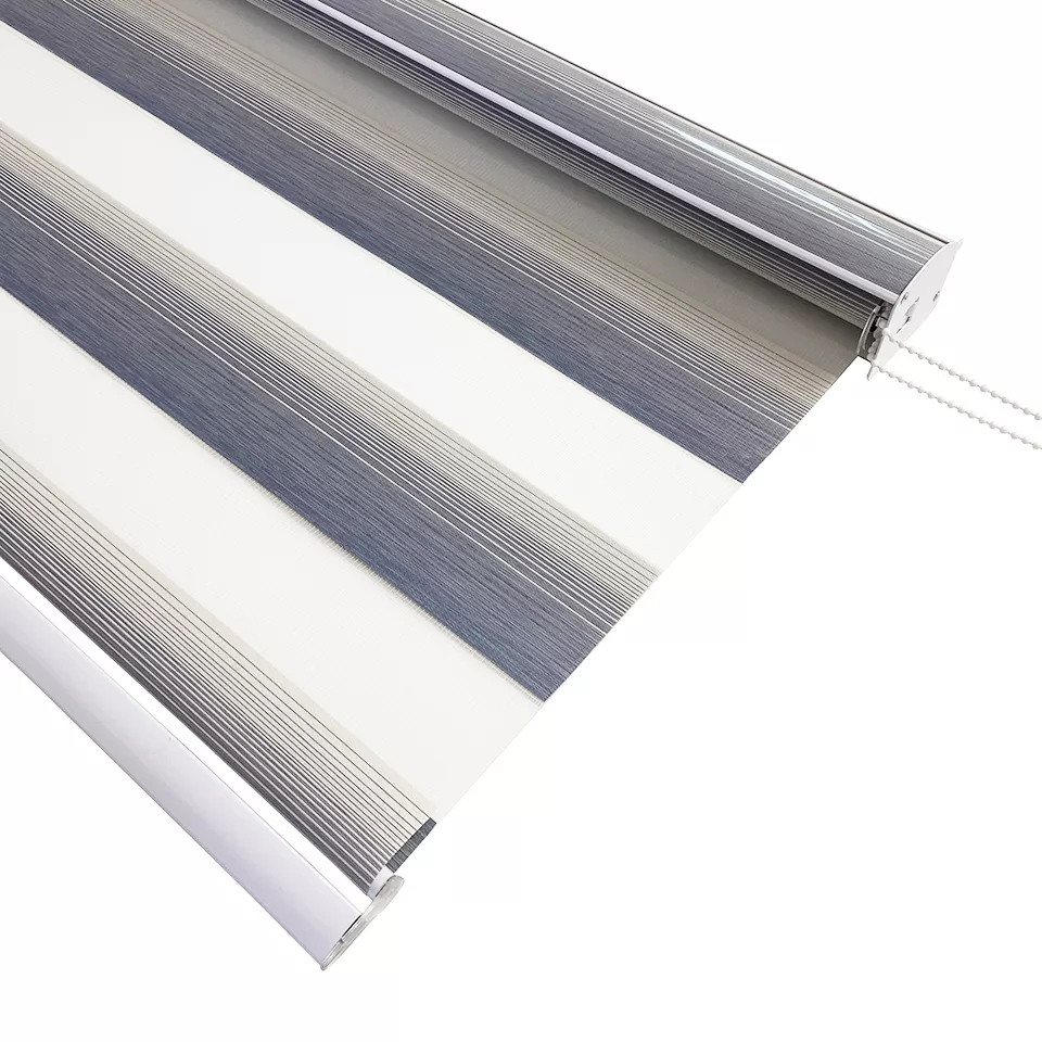 Gradient Color Zebra Blinds Customized Size Semi Blackout Rolller Shades for Window