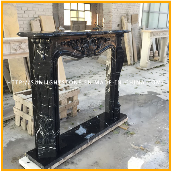 Granite Fireplace/Fireplace Mantel/Stone Carving/Marble Fireplace