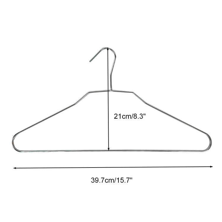 Wire Steel Coat Suit Hanger Shirt Cloth Rack Metal Iron Clothes Hanger