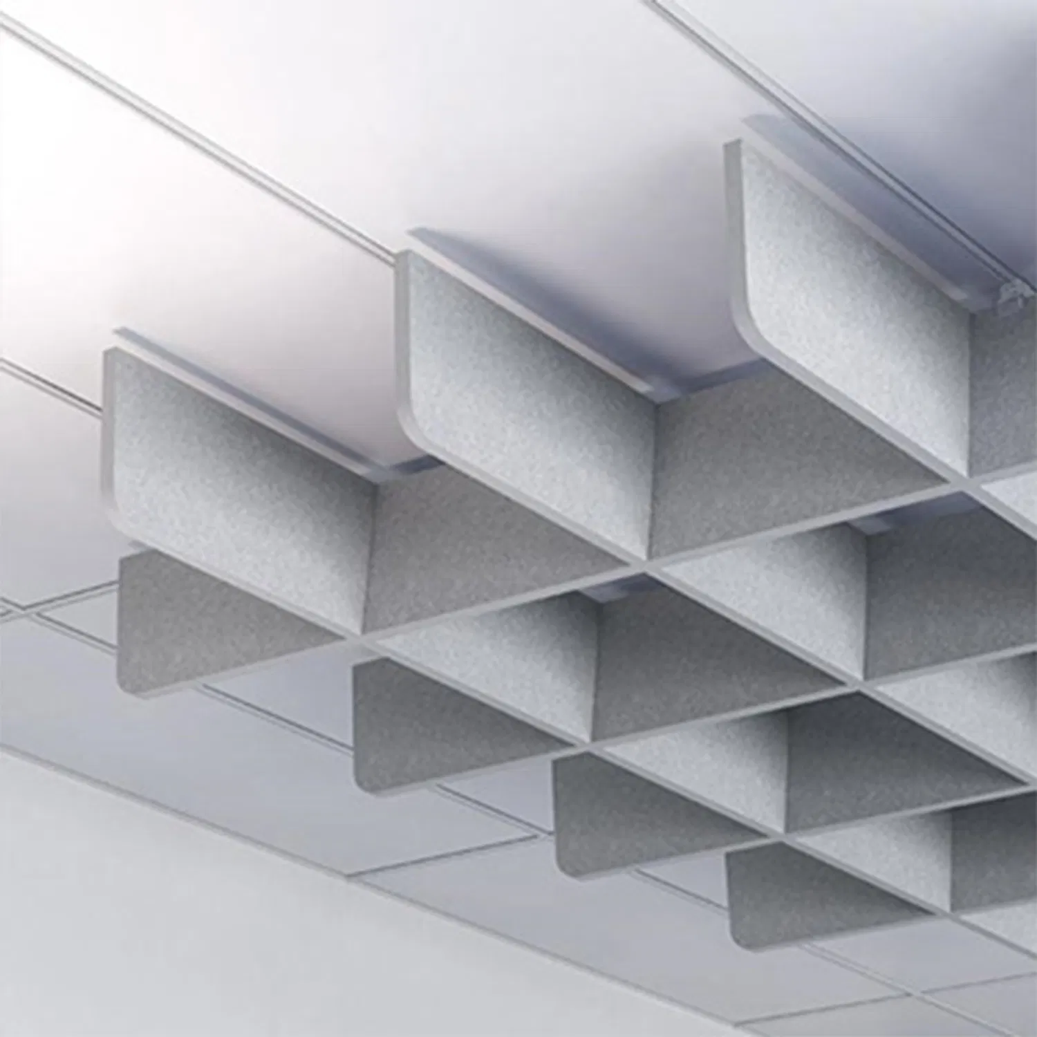 Hanging Suspension Ceiling Panel Pet Soundproof Office Ceiling Sound Absorbing Tiles Acoustic Ceiling Panel