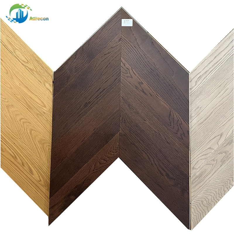 Wear-Resistant Walnut 3-Layer Engineered Wood Floor Customizable Home Commercial Eo Grade