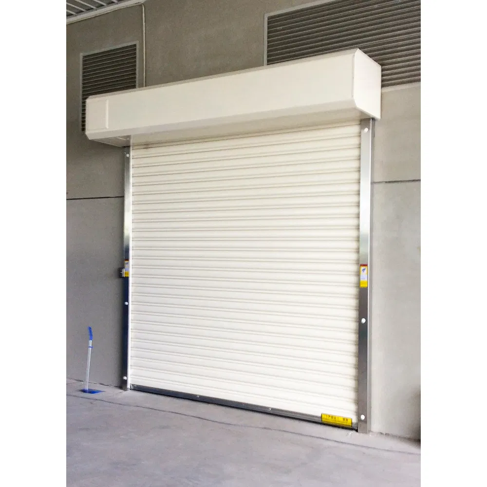 Warehouse Factory Spiral Security Roll up Fire Resistance Rolling up Steel Vertical Overhead Fire Curtain Roll-up Fireproof Fire Rated Roller Shutter Door