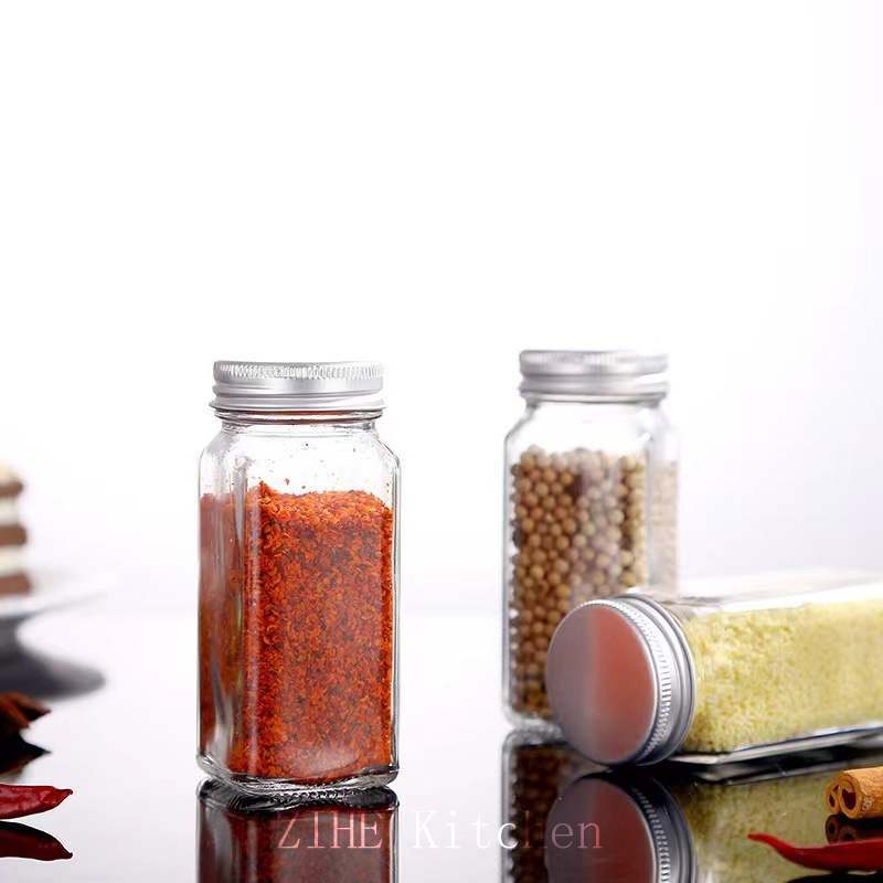 Glass The Seasoning Bottle Shakers Square Pepper Shaker Bottling Bottle