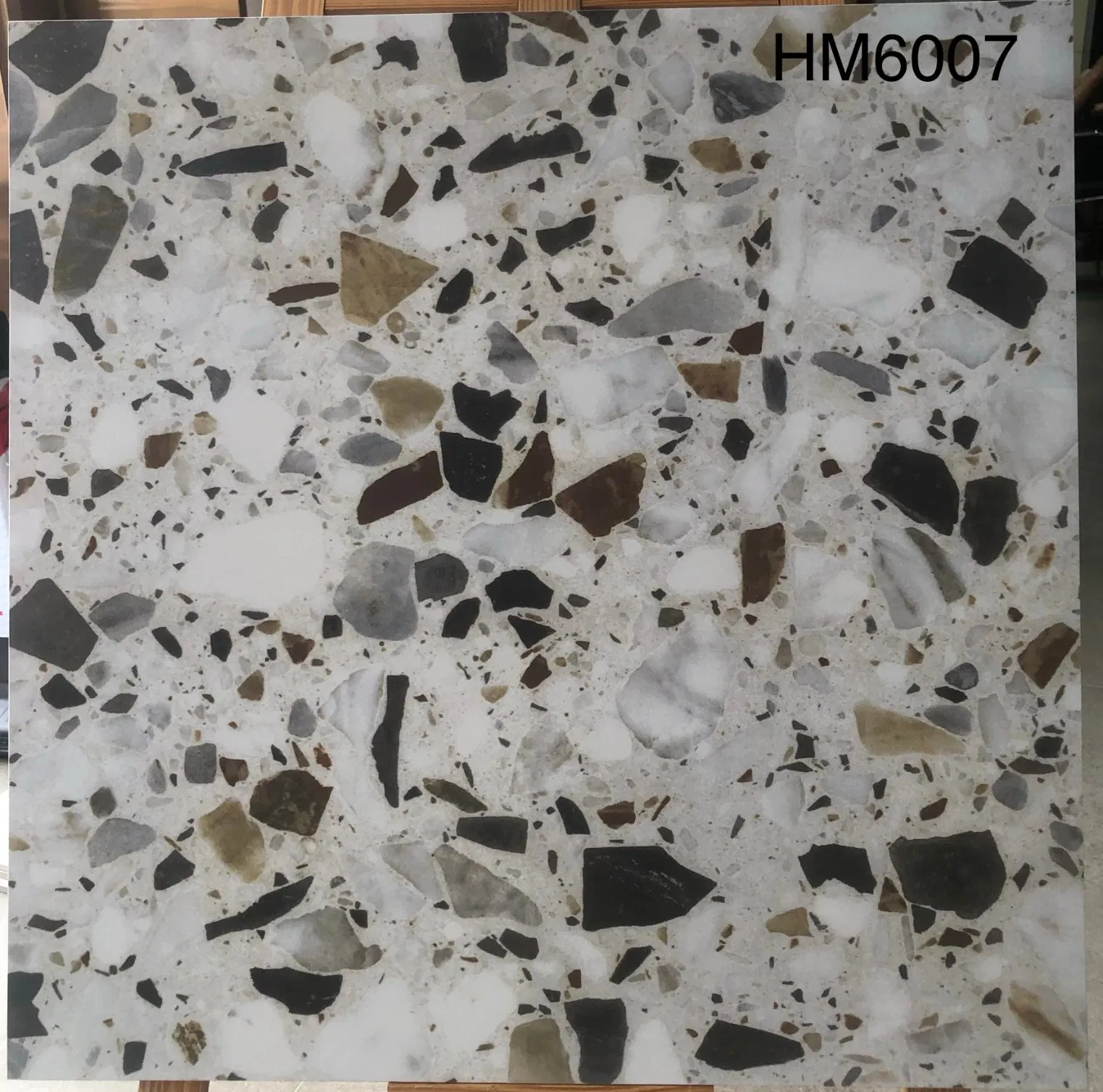 Керамогранитная плитка 600x600 мм матовая терраццо