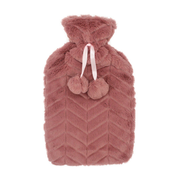 Luxury Own Design Giant Classic Rubber Hot Water Bottle Plush Hot Water Bag Cover