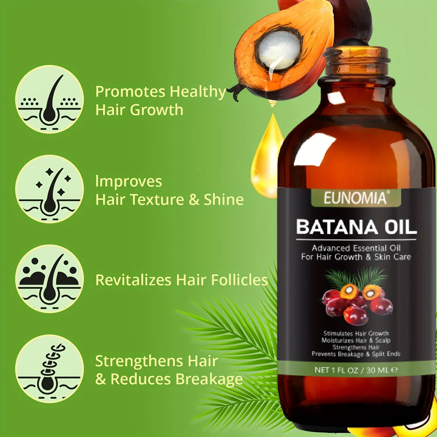 Factory Wholesale Private Label Organic Natural Batana Oil for Repair and Damaged Essentials Oil for Hair Treatment and Hair Growth