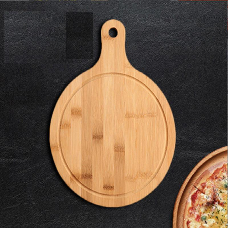 Bamboo Round Handle Pizza Cutting Board Kitchen Product with Factory Price