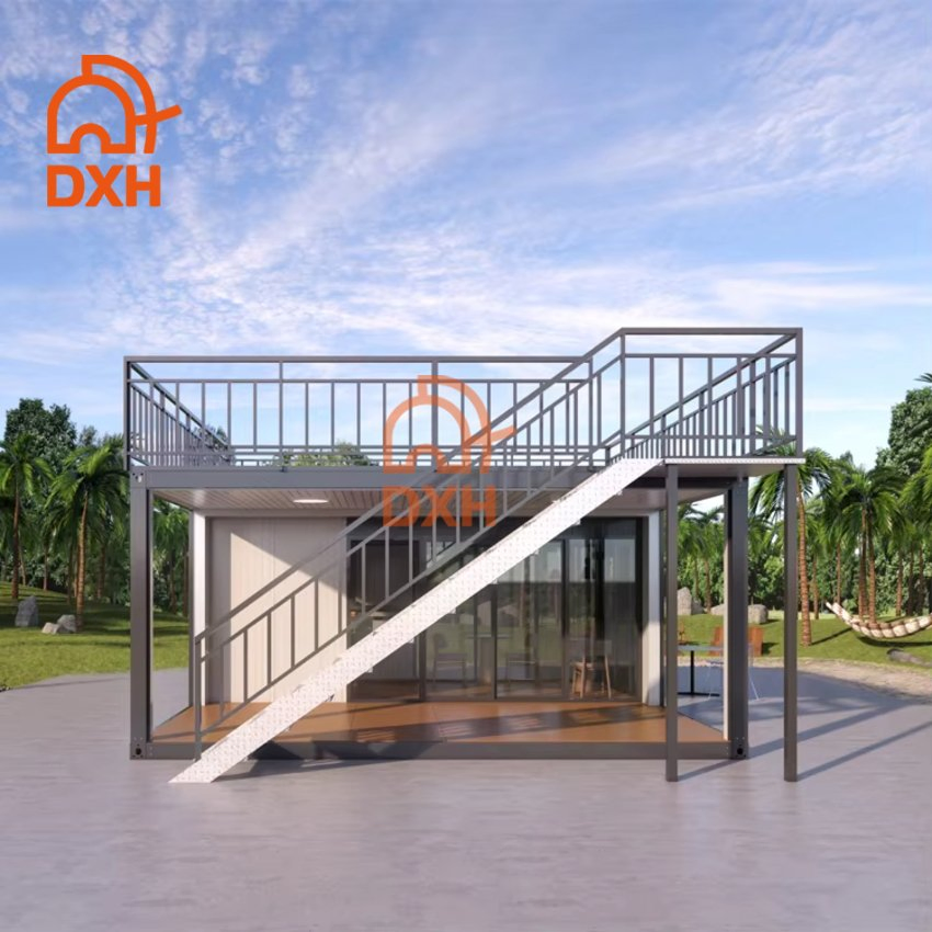 Hotel Home Apartment Outdoor School Prefabricated Luxury 20FT Construction Site Office Outdoor Dormitory Temporary Living Workshop Prefab Container House