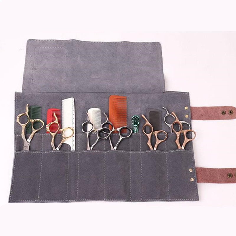 Hair Scissors Bag Barber Scissor Cases Holster Foldable 12 Pocket