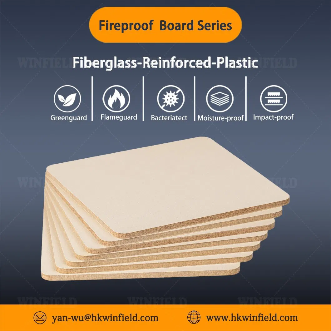 Fireproof Fiberglass Reinforced Plastic Panel for Wall Cladding Waterproof FRP Laminate Sheet