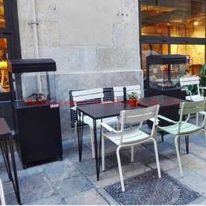 Outdoor Gas Heater with Ceramic Glass View Flame Using Propane Muztag 500b