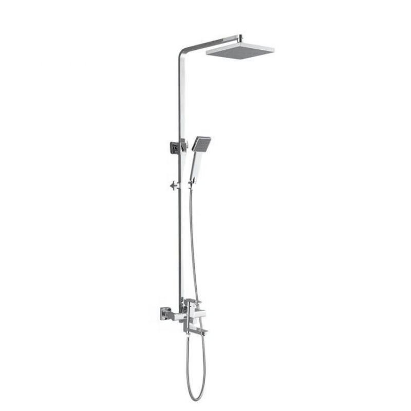 Wall Mount Brass Square Shower Column Pipe Shower Faucet Manufacturer