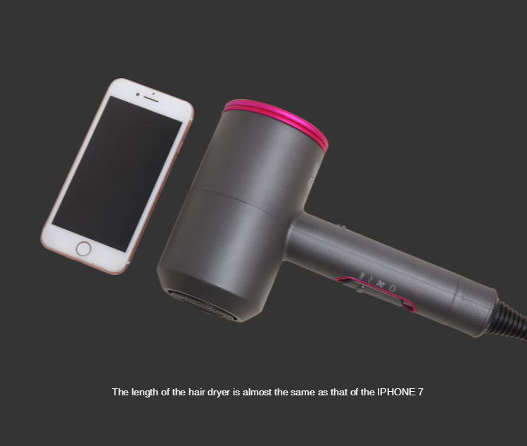 The New Mini Negative Ions Hair Dryer Salon Grade Professional Motors 2000W Power Smart Blow Cold Wind Dryer