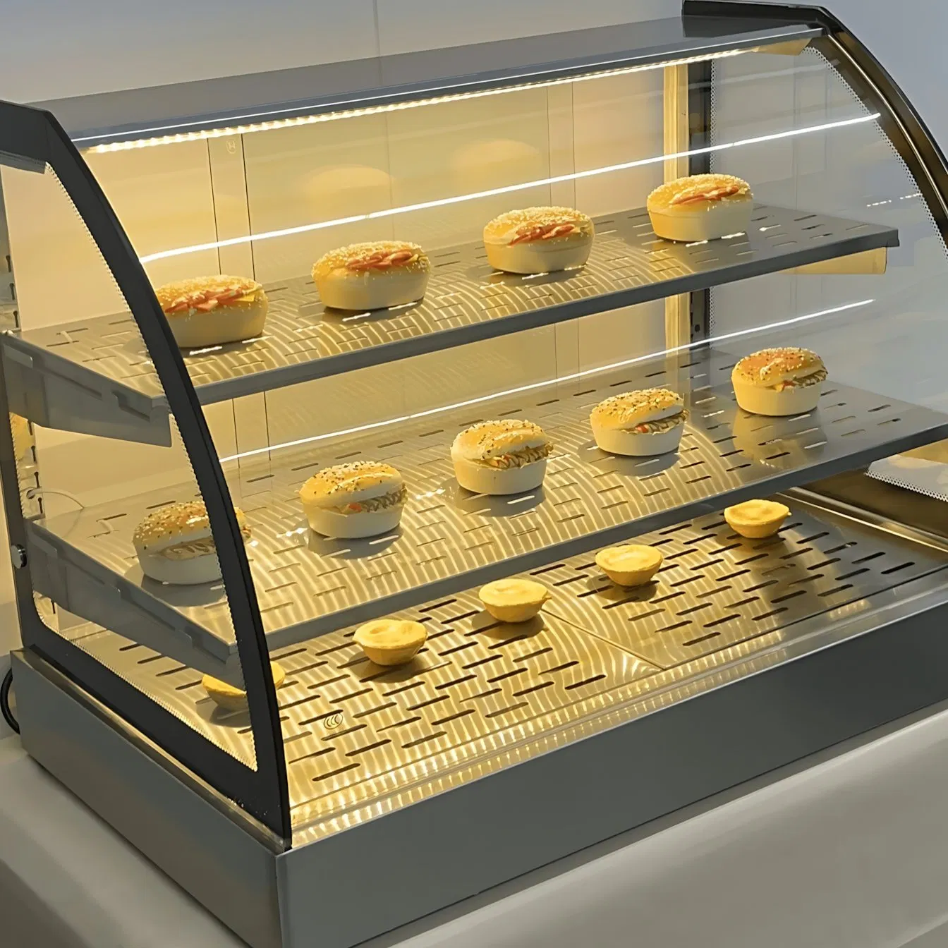 Wholesale Price Premium Quality Curved Food Warming Display for Large Quantity Orders