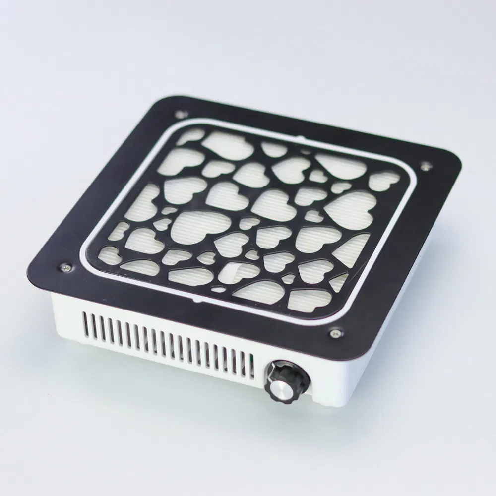 Embedded 4500rpm Nail Dust Collector Machine Professional Nail Vacuume Cleaner Square Shape