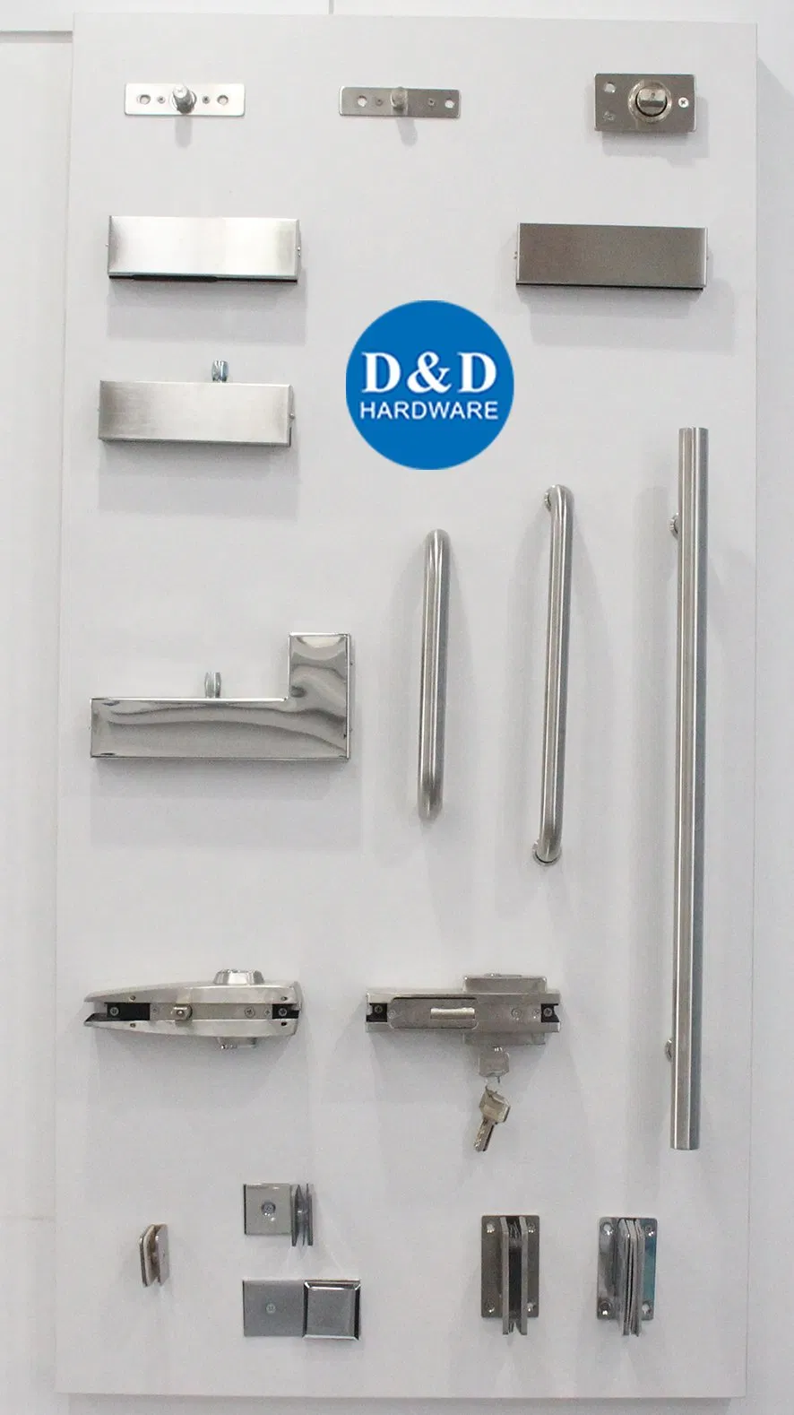 10-12mm Stainless Steel 304 Long Patch Fitting Lock for Glass Door