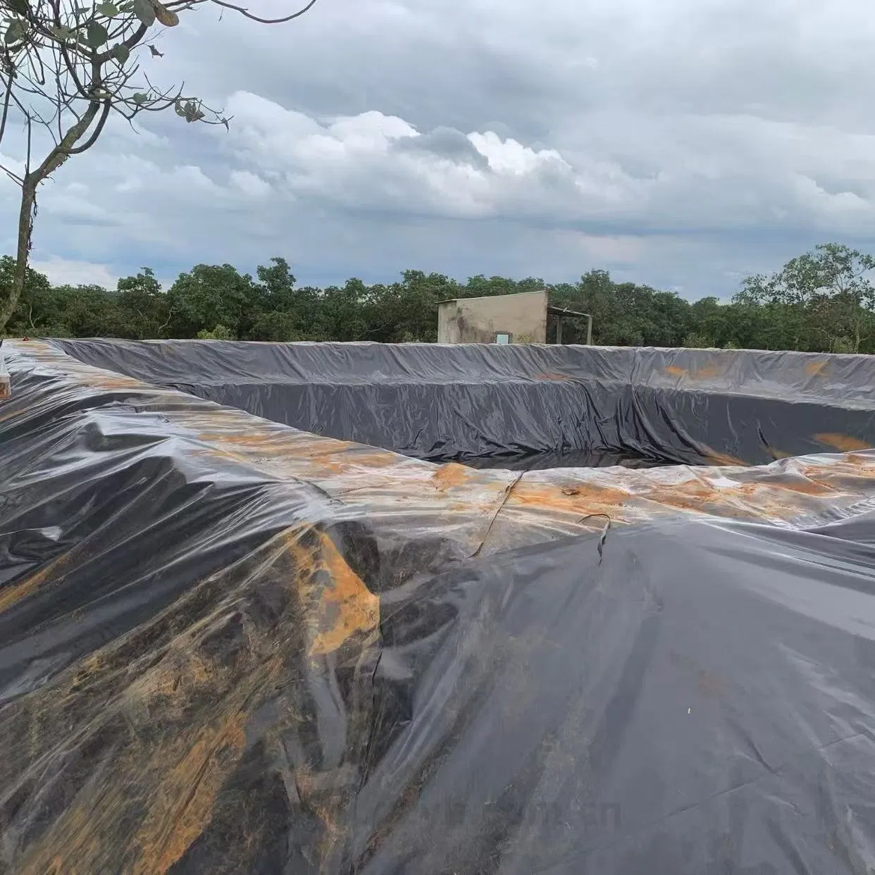 Pool Liner HDPE Geomembrane Anti-Seepage Membrane Sheet 1.5mm 2mm 3mm Dam Reservoir River Aquaculture Pond Liner