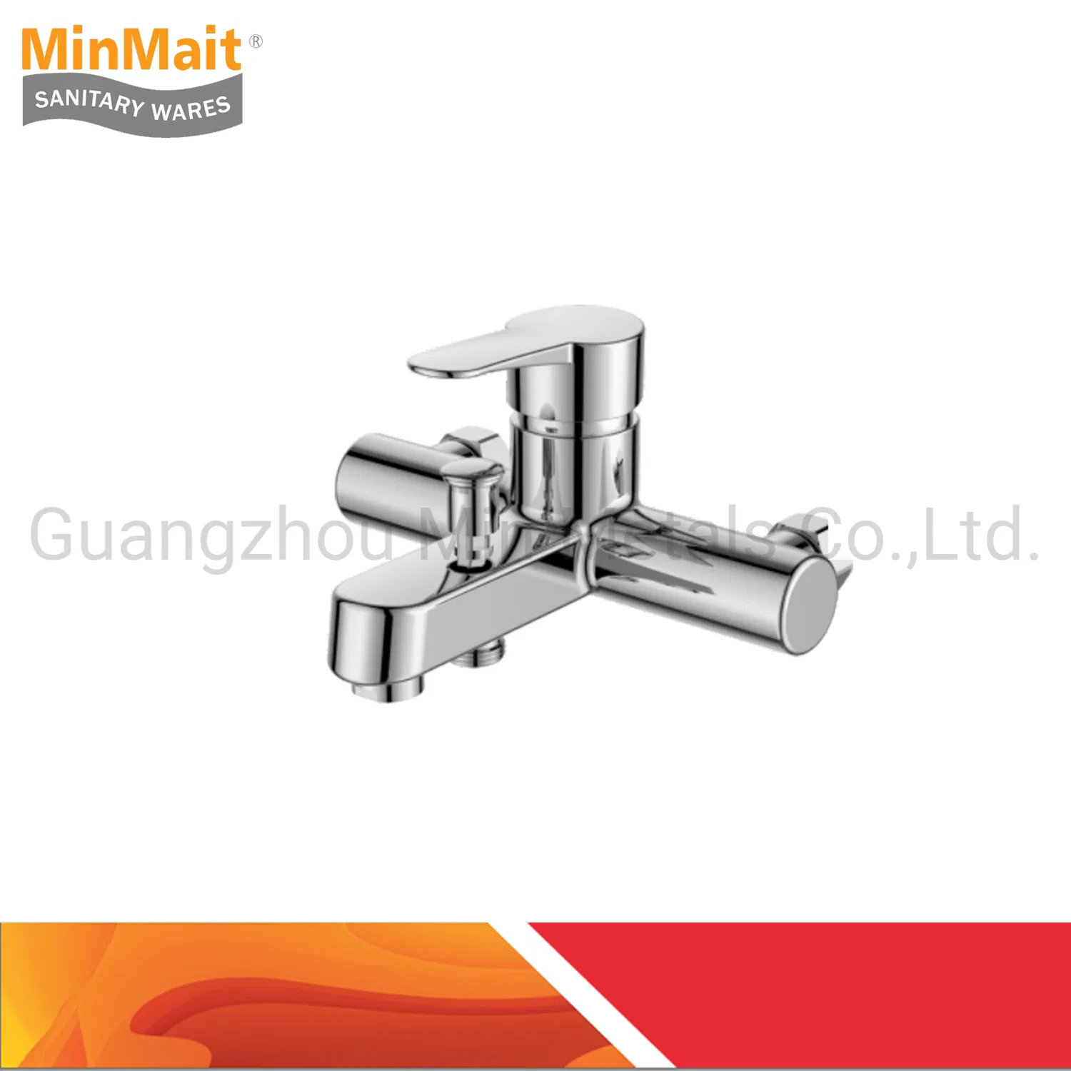 Смеситель для ванны хромированный однорычажный J-2015B