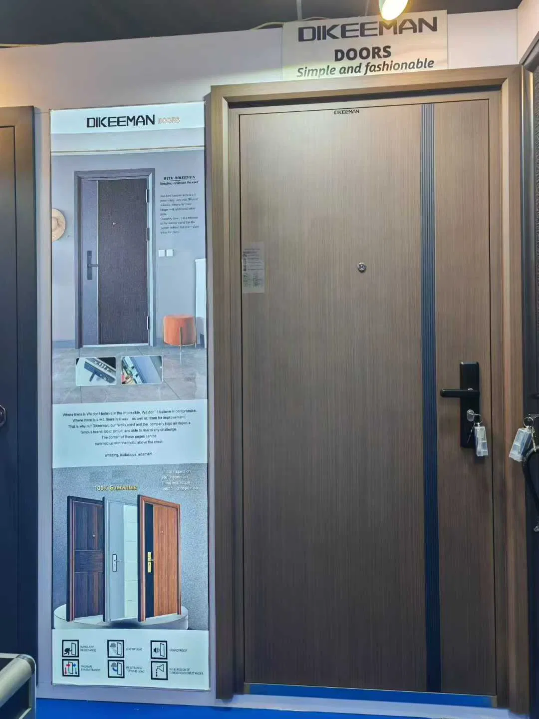 Exhibition Show China Factory Modern Steel Security Door Newest Design Exterior Door Security Door for House for Entry & Entrance