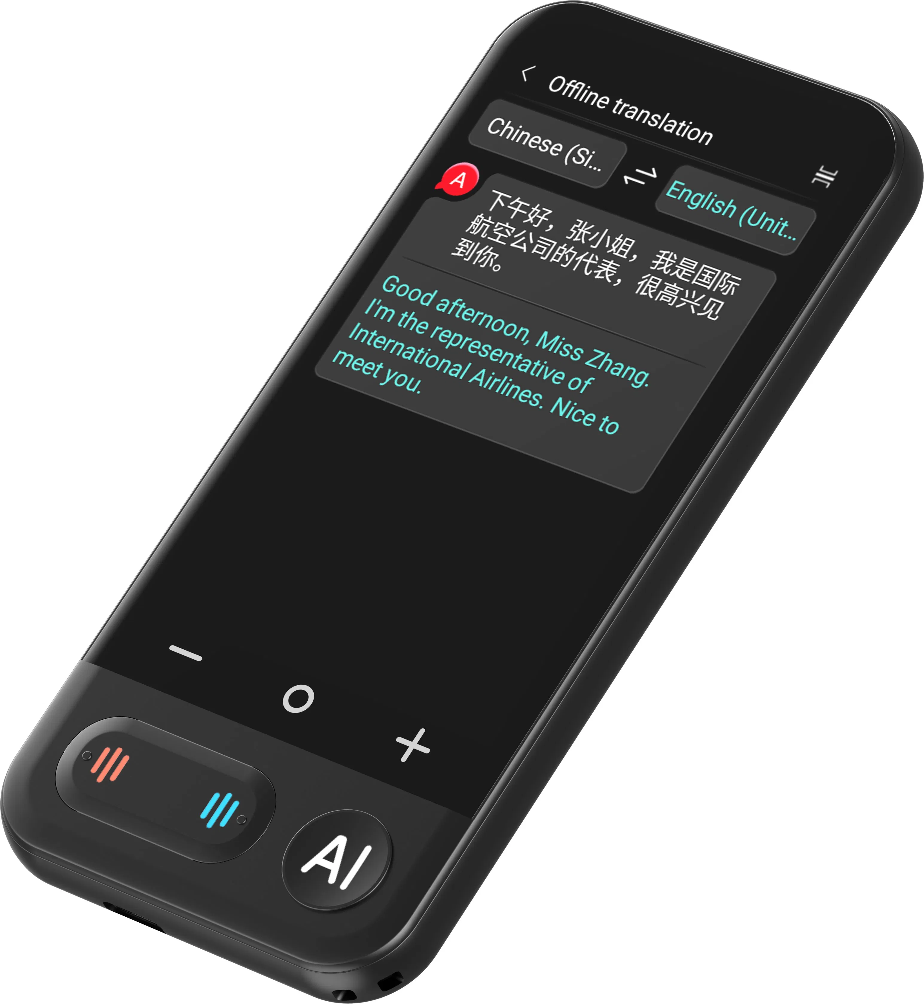 Two Way Real Time Language Translator Device for Business Communication