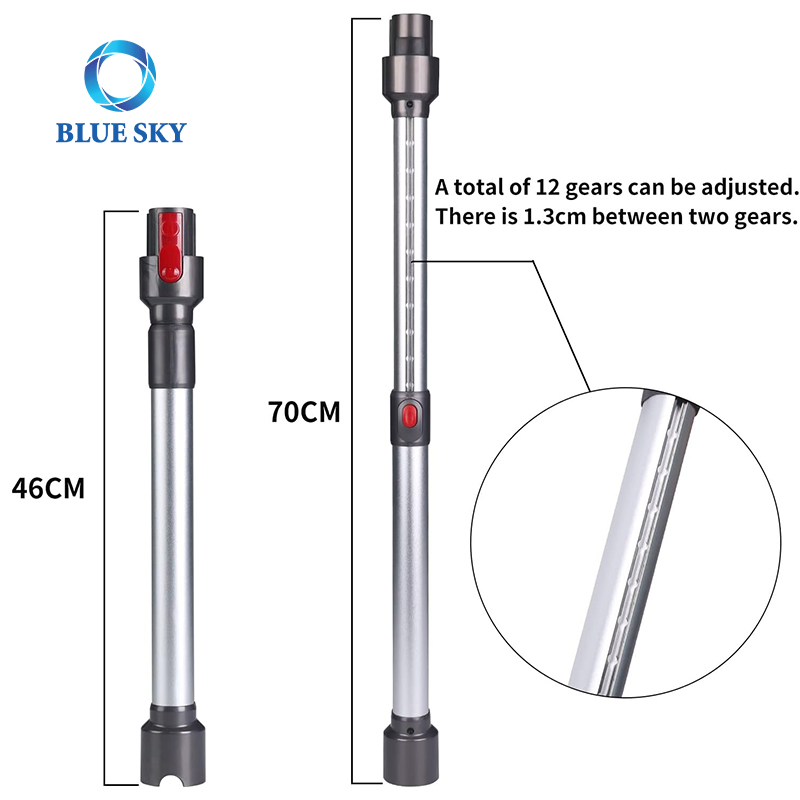 Extension Wand Quick Release Replacement Tube for Dysons V7 V8 V10 V11 V15 Cordless Vacuum Cleaner