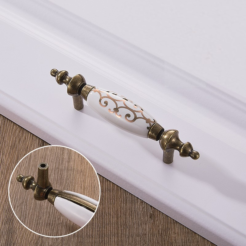 Wholesale Porcelain Cabinet Handle Pull Kitchen Cabinet Handles Porcelain Morocco Cabinet Handle