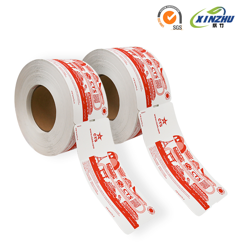 Air Ticket Custom 160GSM Boarding Pass Top Direct Thermal Card Label Material