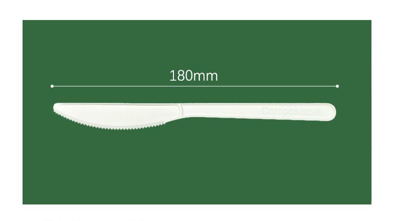 Factory Price 100% Compostable Biodegradable Tableware PLA Cutlery Knife Fork Spoon