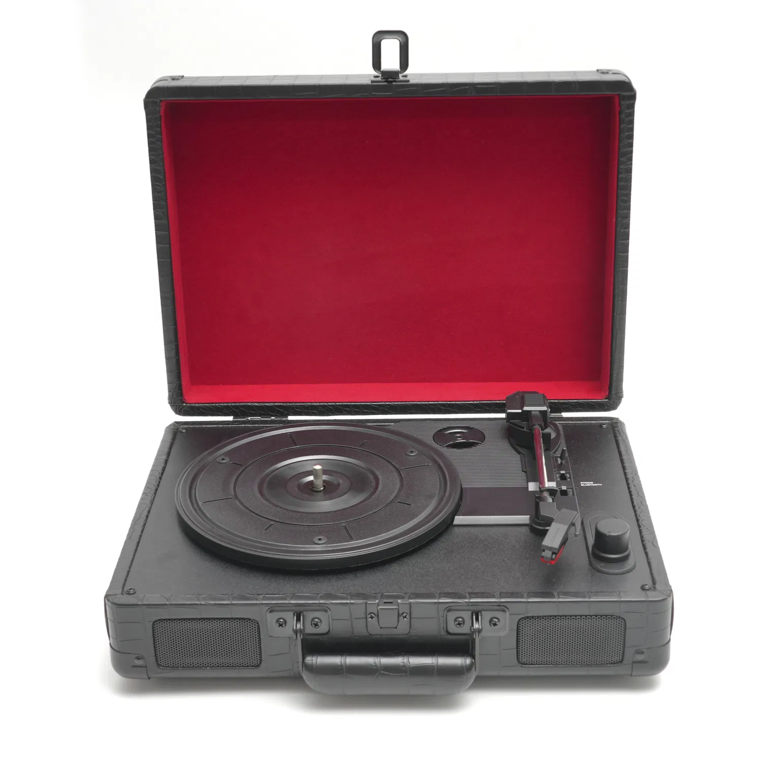 Suitcase Turntable Vinyl Record Player Gramophone with Radio USB Player